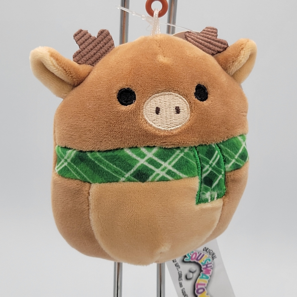 3.5" Ruby the Moose NWT Reindeer Deer Christmas 2020 Squishmallow Hoilday Xmas